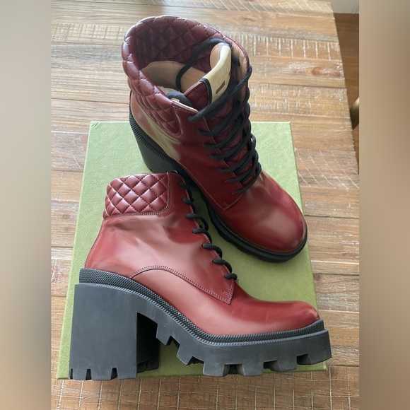 Gucci Trip Combat Boot size 41 - Picture 4 of 15